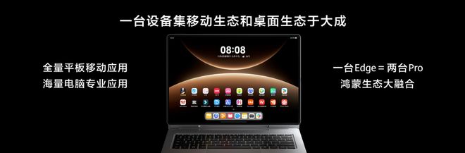 e二合一平板电脑看鸿蒙如何定义“真二合一”pg电子娱乐平台华为MatePad Edg(图3)